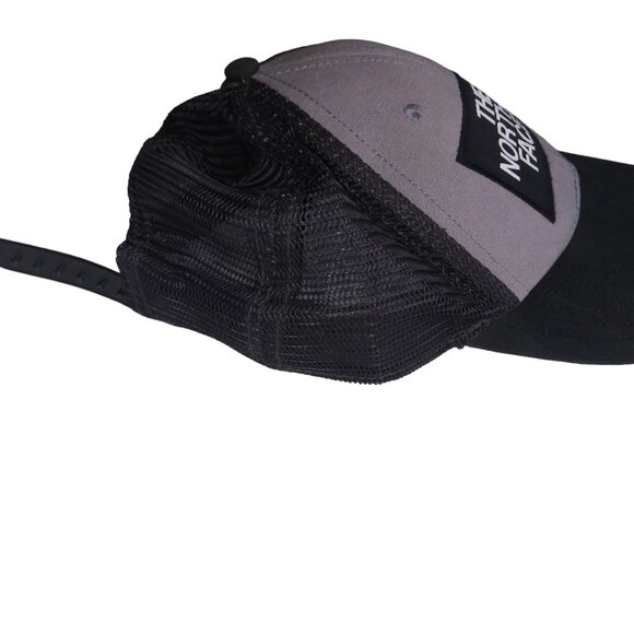 The North Face Mudder Trucker Hat Mesh Black and Grey TNF Adjustable Strap Cap - Picture 4 of 11